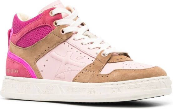 Premiata Quinn high-top sneakers Pink