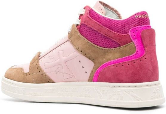 Premiata Quinn high-top sneakers Pink