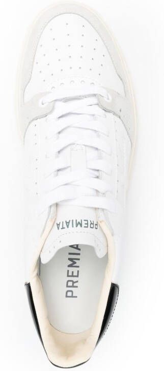 Premiata Quinn panelled low-top sneakers White