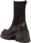 Premiata ridged 80mm block heel boots Brown - Thumbnail 3