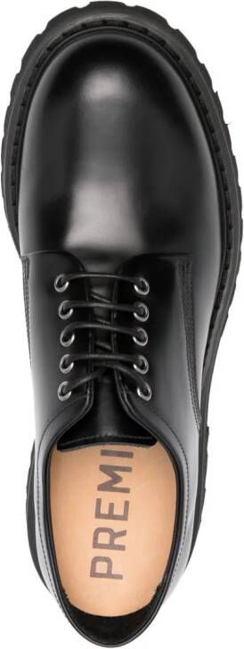 Premiata Rois lace-up leather derbies Black