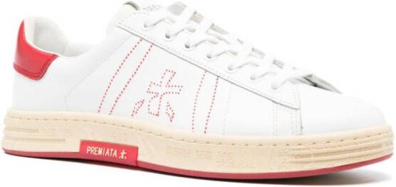Premiata Russel low-top leather sneakers White