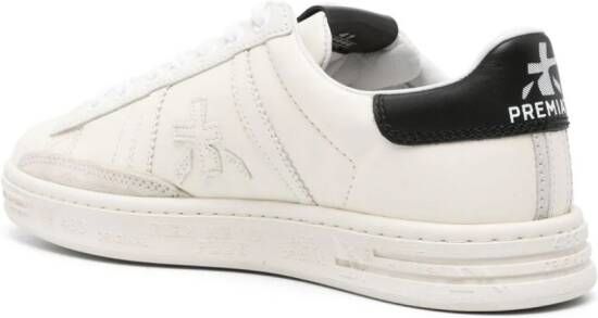 Premiata Russell 6066 logo-patch sneakers Neutrals