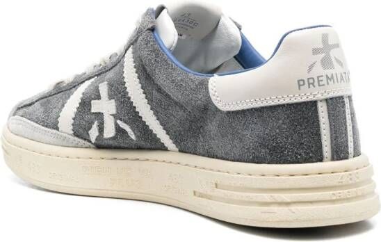 Premiata Russell logo-patch sneakers Grey