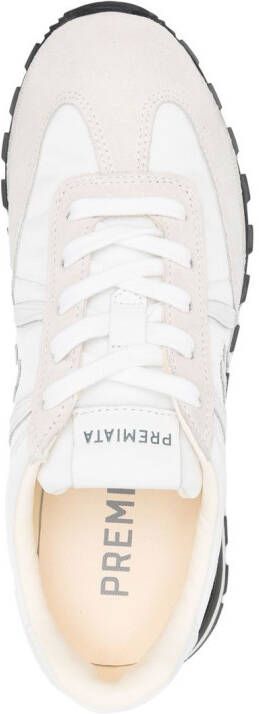 Premiata side logo-patch detail sneakers White