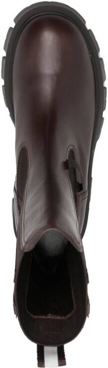 Premiata side-panel ankle boots Brown
