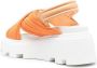 Premiata side touch-strap fastening sandals Orange - Thumbnail 3