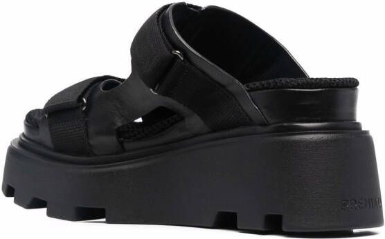 Premiata side touch-strap sandals Black