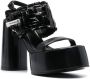 Premiata sling back leather platform sandals Black - Thumbnail 2
