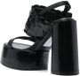 Premiata sling back leather platform sandals Black - Thumbnail 3