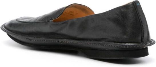 Premiata slip-on leather loafers Black