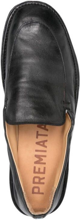 Premiata slip-on leather loafers Black