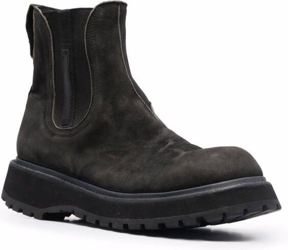 Premiata slip-on suede boots Black