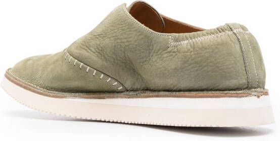 Premiata slip-on suede loafers Green