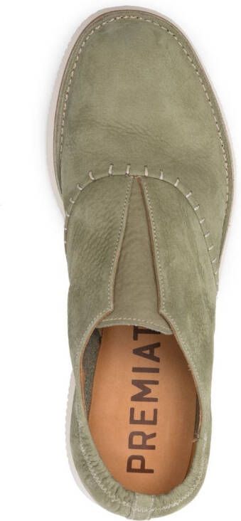 Premiata slip-on suede loafers Green