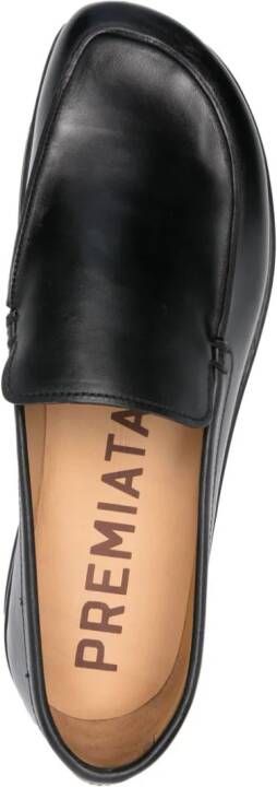 Premiata smooth leather loafers Black
