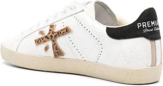 Premiata Stevend crinkled leather sneakers White
