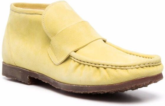 Premiata suede ankle-length loafers Yellow