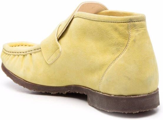 Premiata suede ankle-length loafers Yellow