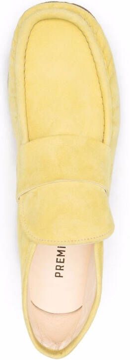 Premiata suede ankle-length loafers Yellow