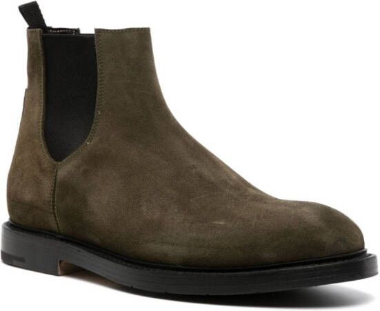 Premiata suede leather ankle boots Green