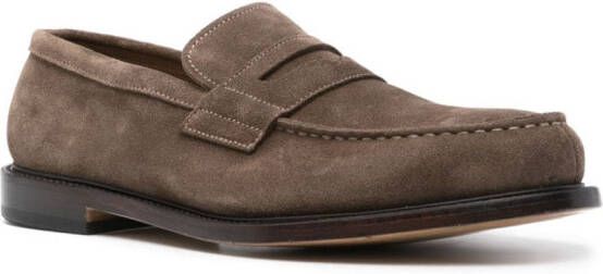 Premiata suede moccasin loafers Brown