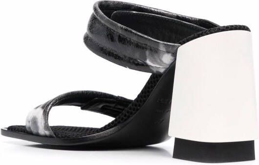 Premiata tie-dye mule sandals Black