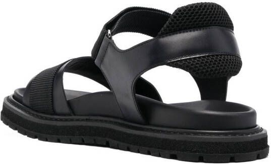 Premiata touch-strap design sandals Black