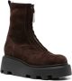Premiata zip-up ankle-length suede boots Brown - Thumbnail 2