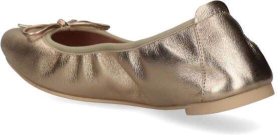 Pretty Ballerinas Lea metallic-leather ballerina shoes Neutrals