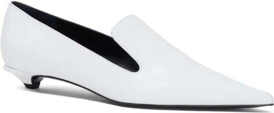 Proenza Schouler 20mm point-toe leather pumps White