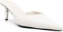 Proenza Schouler 60mm Spike leather mules White - Thumbnail 2