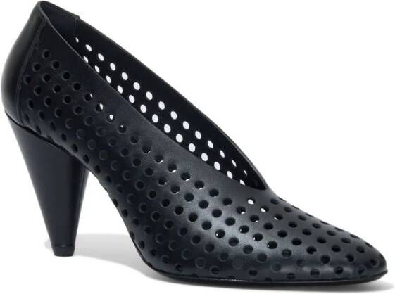 Proenza Schouler 85mm perforated leather pumps Black
