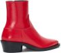 Proenza Schouler Bronco 40mm leather ankle boots Red - Thumbnail 3