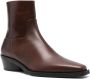 Proenza Schouler Bronco 45mm leather ankle boots Brown - Thumbnail 2