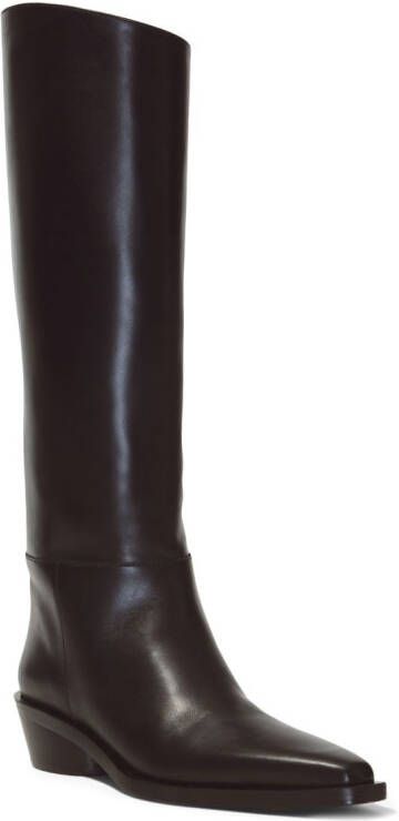 Proenza Schouler Bronco leather tall boots Black
