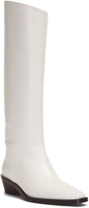 Proenza Schouler Bronco leather tall boots White