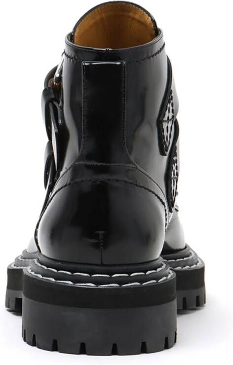 Proenza Schouler buckle-fastening lug sole boots Black