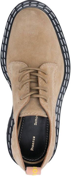 Proenza Schouler chunky-sole Derby shoes Brown