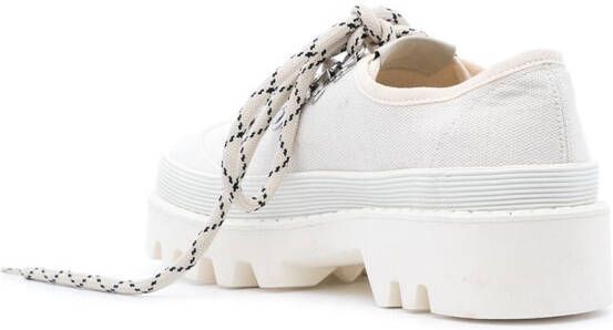 Proenza Schouler City lug-sole lace-up shoes White