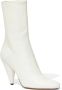 Proenza Schouler Cone 85mm leather ankle boots White - Thumbnail 2