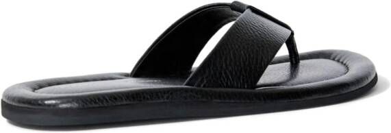 Proenza Schouler Cooper leather flip flops Black