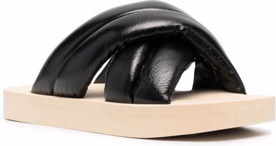 Proenza Schouler crossover slide sandals Black