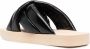 Proenza Schouler crossover slide sandals Black - Thumbnail 3