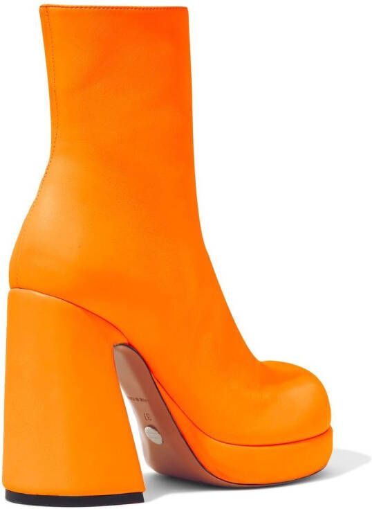 Proenza Schouler Forma 110mm platform boots Orange