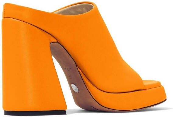 Proenza Schouler Forma 110mm platform sandals Orange