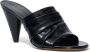 Proenza Schouler Gathered Cone 85mm leather sandals Black - Thumbnail 2