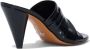 Proenza Schouler Gathered Cone 85mm leather sandals Black - Thumbnail 3