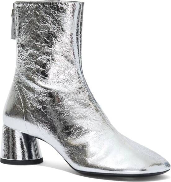 Proenza Schouler Glove 55mm metallic-effect boots Silver