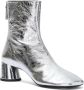 Proenza Schouler Glove 55mm metallic-effect boots Silver - Thumbnail 2